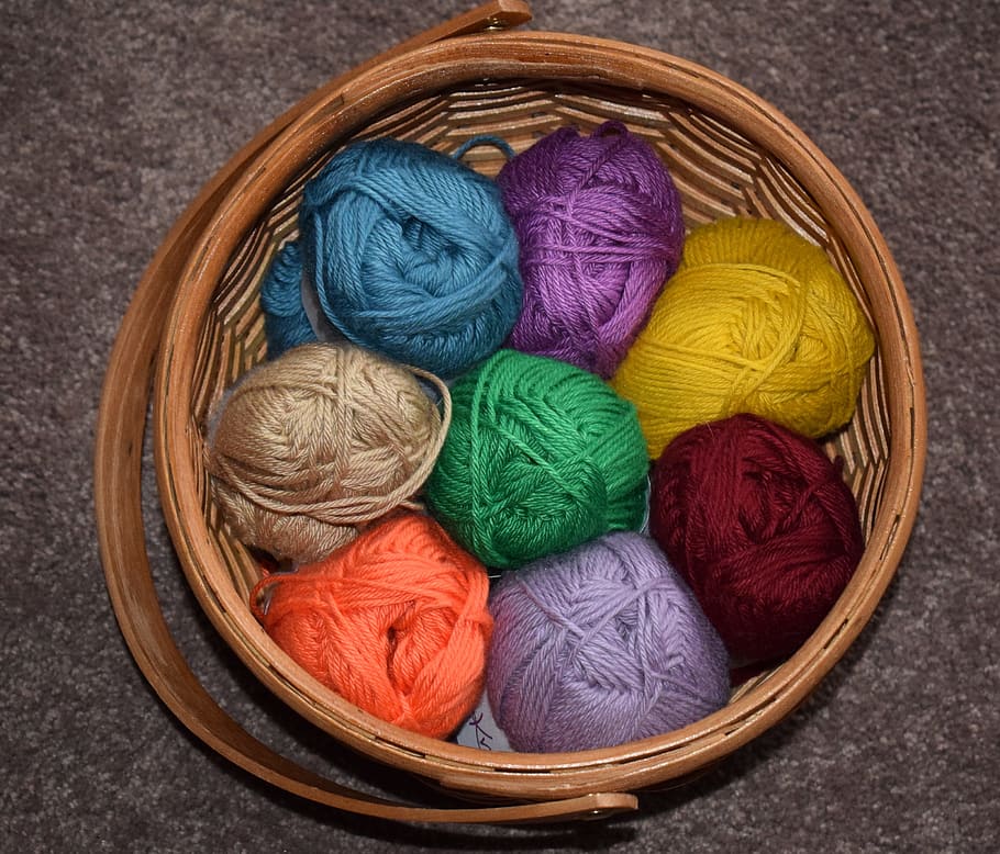 Cotton Yarn, Craft, knitting, crochet, weaving, material, fiber, HD wallpaper