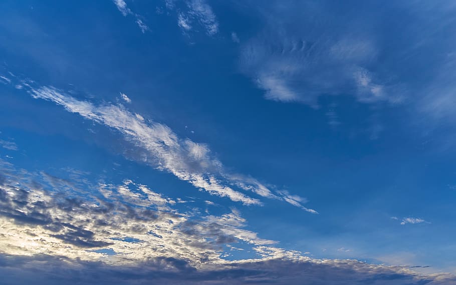 clouds, sky, atmosphere, cloud - sky, blue, beauty in nature HD wallpaper