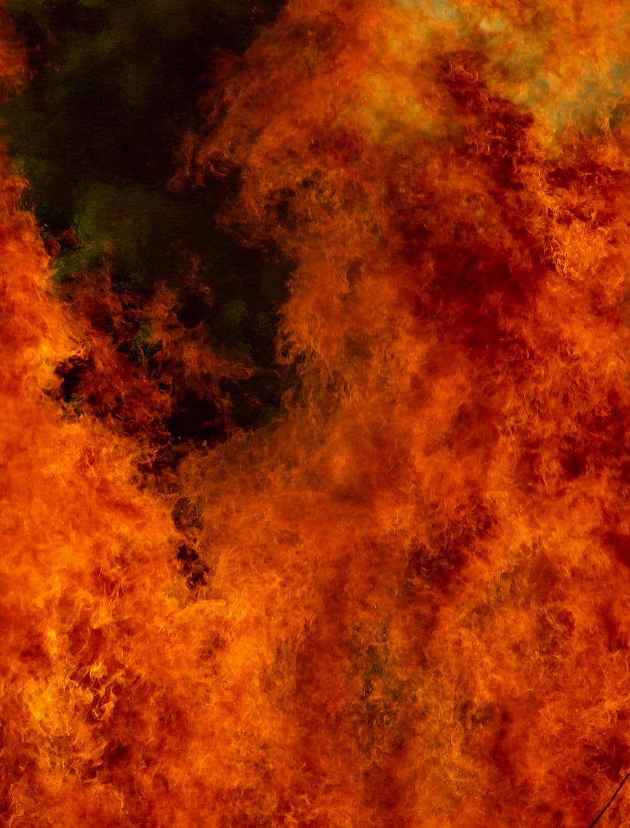 Fire, Hot, Bonfire, Burn, Flame, red, blaze, danger, blazing, HD wallpaper