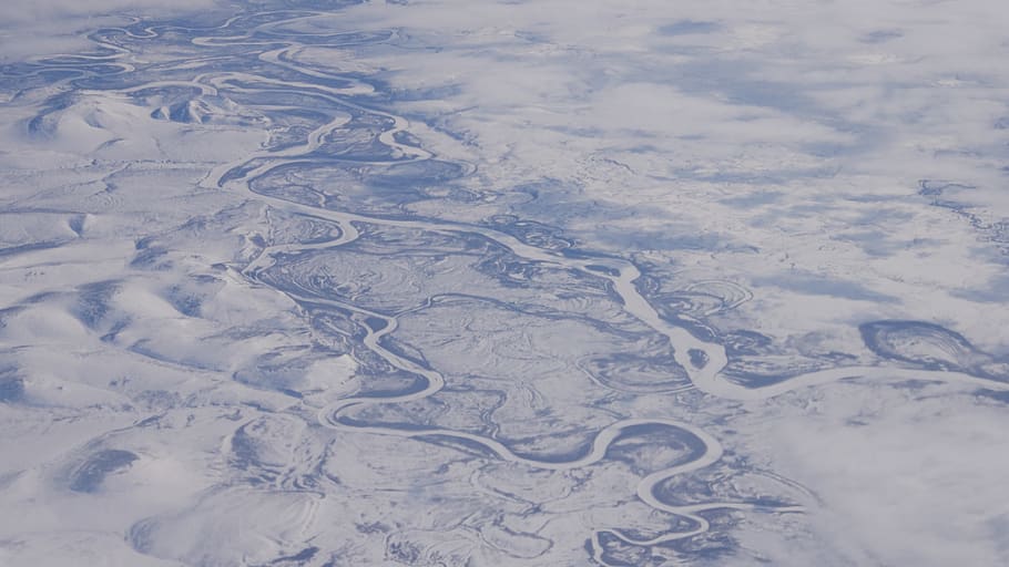ice, landscape, river, full frame, backgrounds, snow, winter HD wallpaper