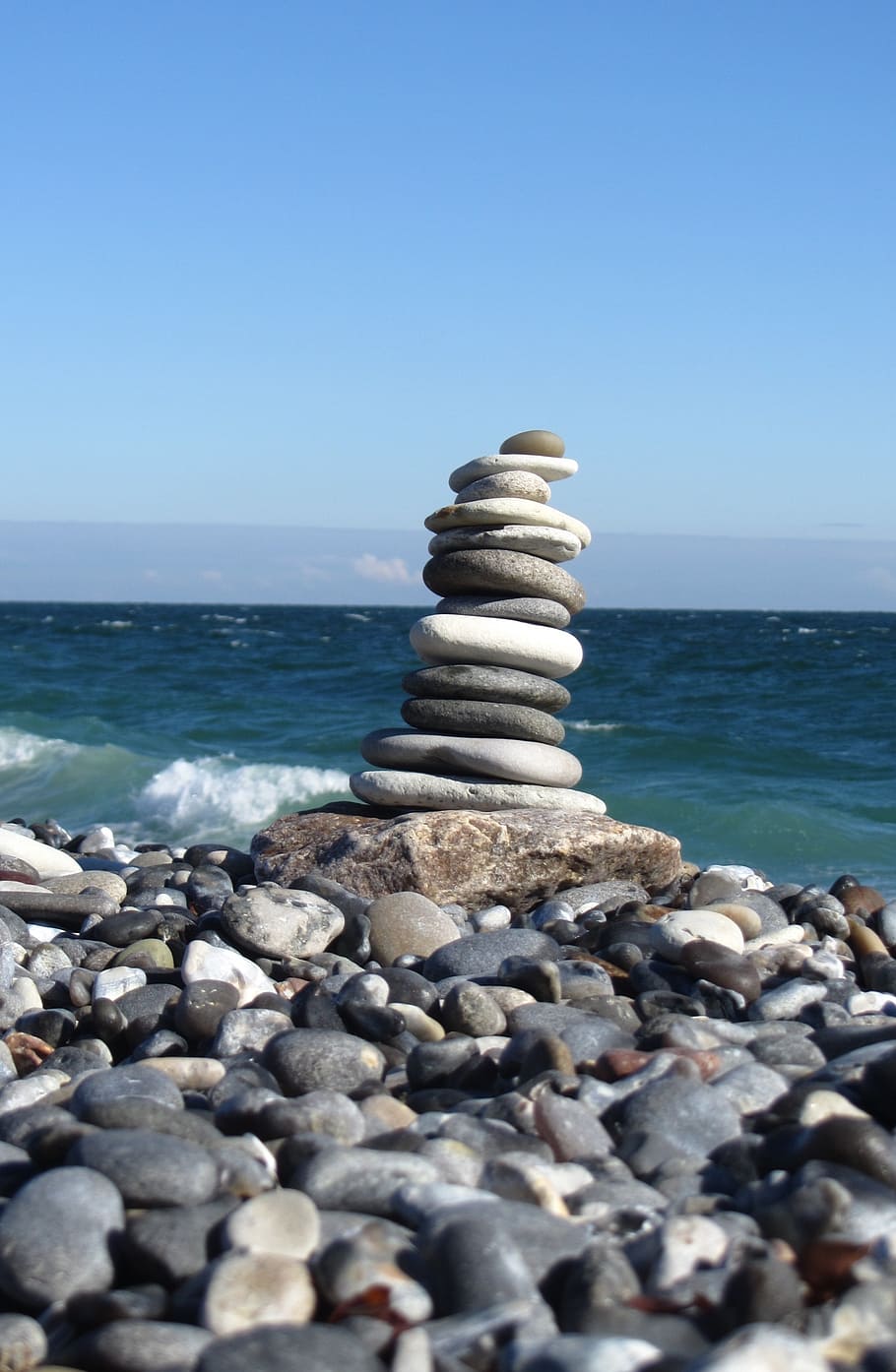 helgoland, dune, beach, rest, balance, meditation, sea, stack HD wallpaper
