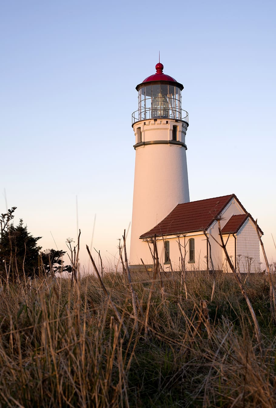 Lighthouse, Bandon, Oregon, Oregon, Coast, Ocean, beach, coastline, HD wallpaper