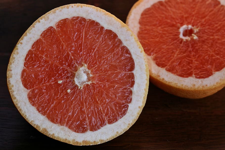 slice of grapefruit, sweet, food, diet, fresh, organic, eating HD wallpaper