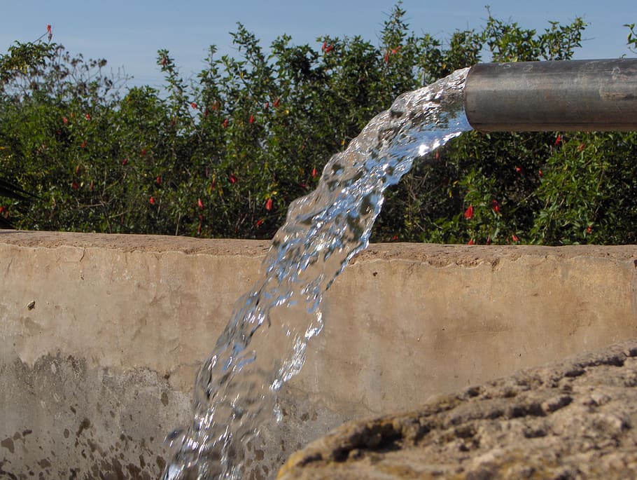 morocco, source, nature, water, plant, motion, splashing, spraying HD wallpaper