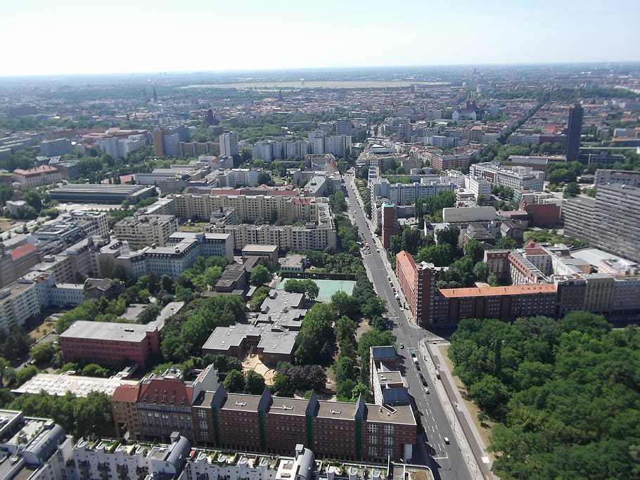 berlin, look down, building, city, capital, old town, architecture HD wallpaper