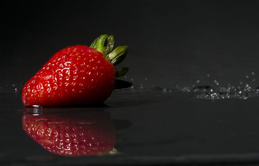 Strawberry, berries, close up, red, strawberries, fruit, food, HD wallpaper