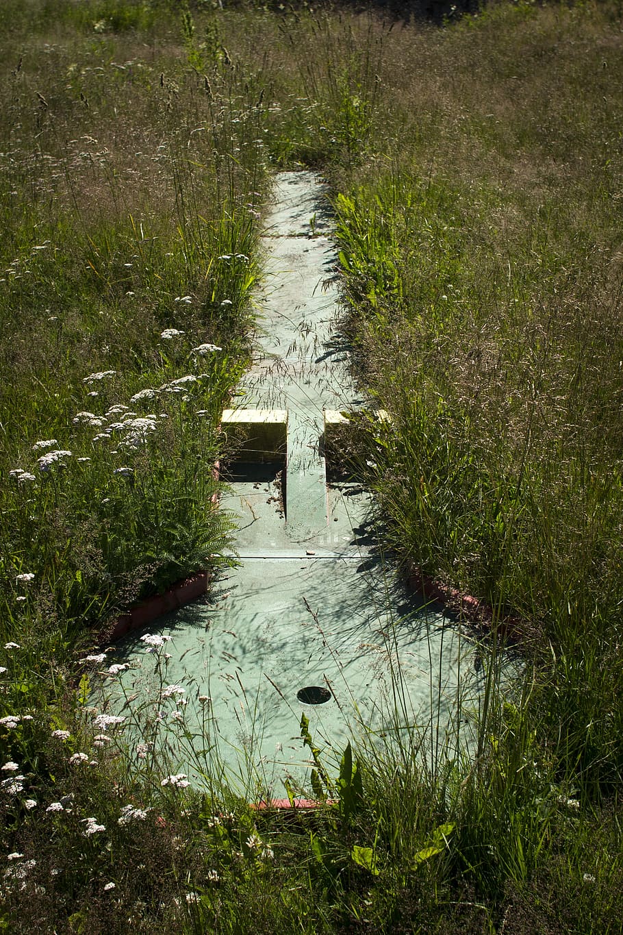 Miniature Golf, Abandoned, Grass, Game, water, no people, nature HD wallpaper