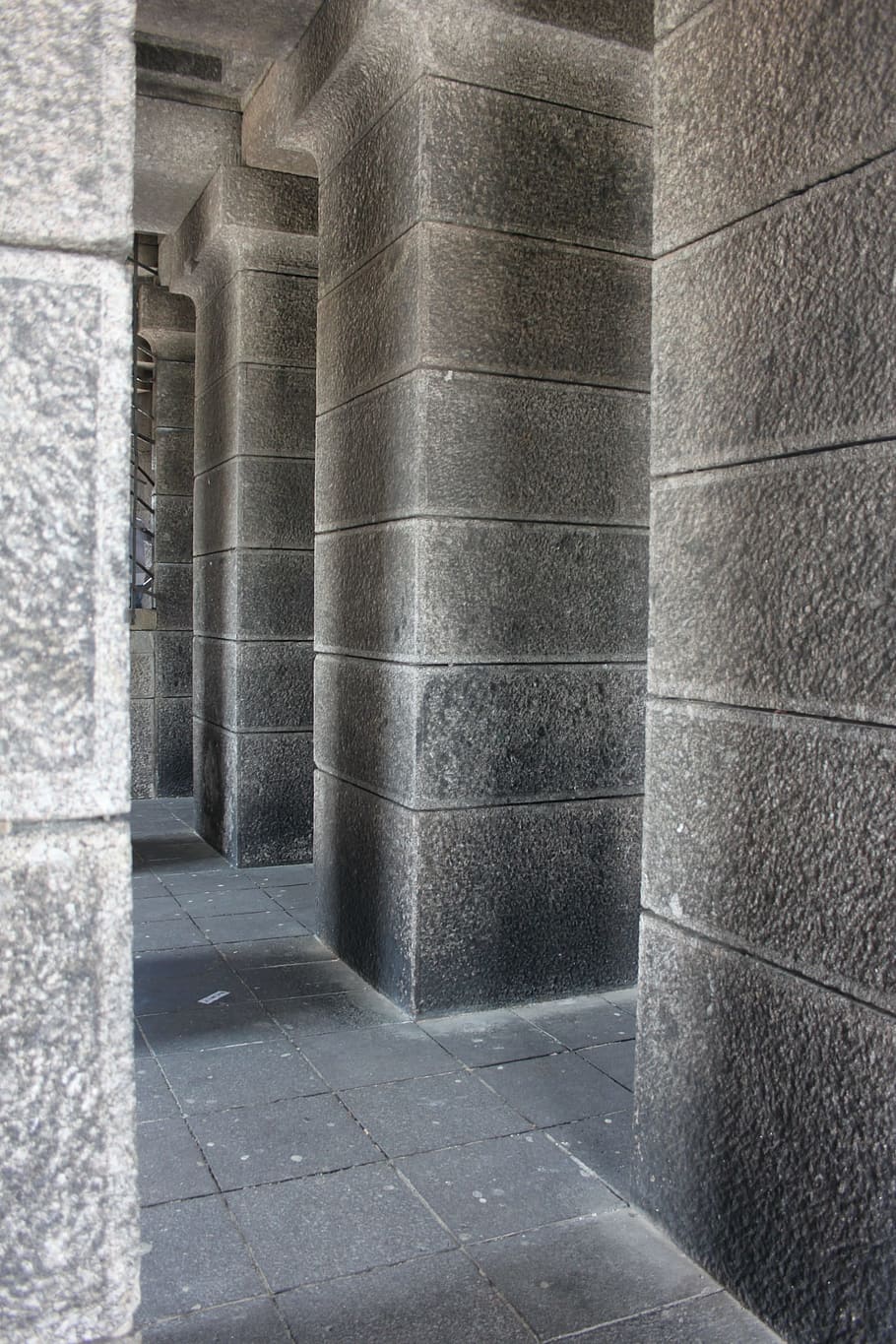 passage, pillars, monument, germany, maze, history, architecture HD wallpaper