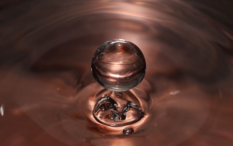 water, drop, macro, no people, indoors, reflection, close-up HD wallpaper