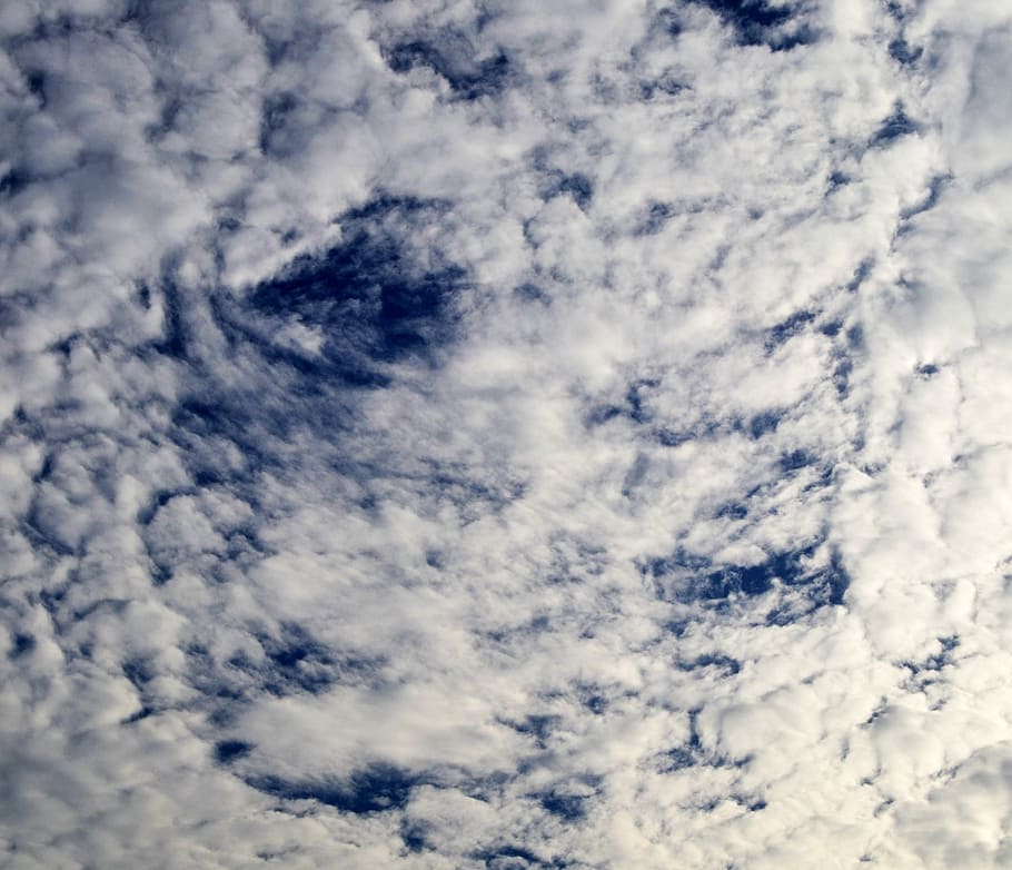 Clouds, Miracle, Face, Smile, smiling face, sky, blue, dramatic HD wallpaper