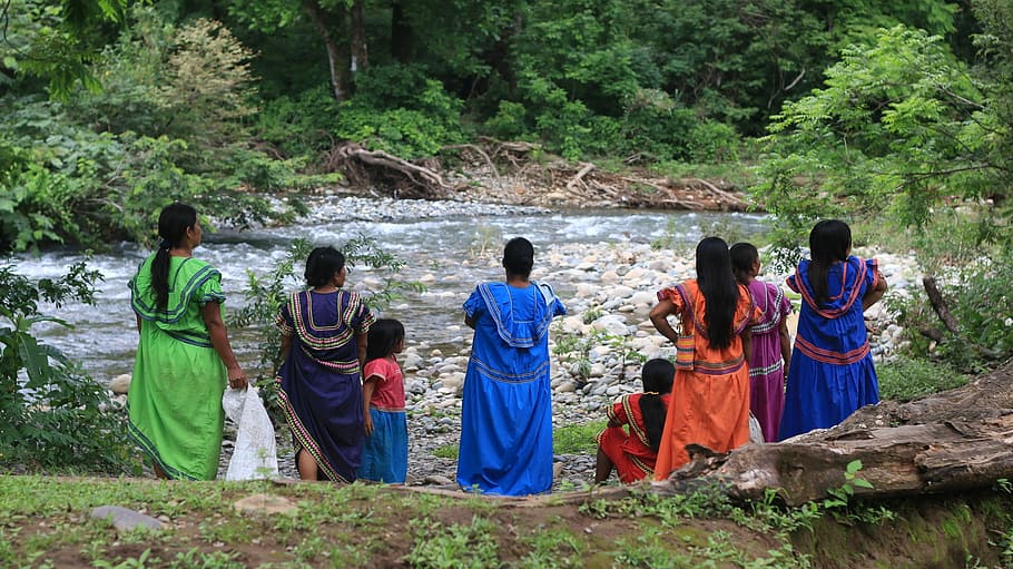 Region, River, Ngäbe-Bugle, Panama, medium group of people HD wallpaper