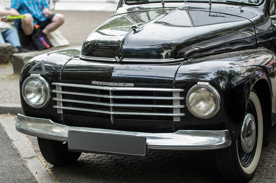 auto, volvo, oldtimer, automotive, vehicle, drive, hood, transport system HD wallpaper