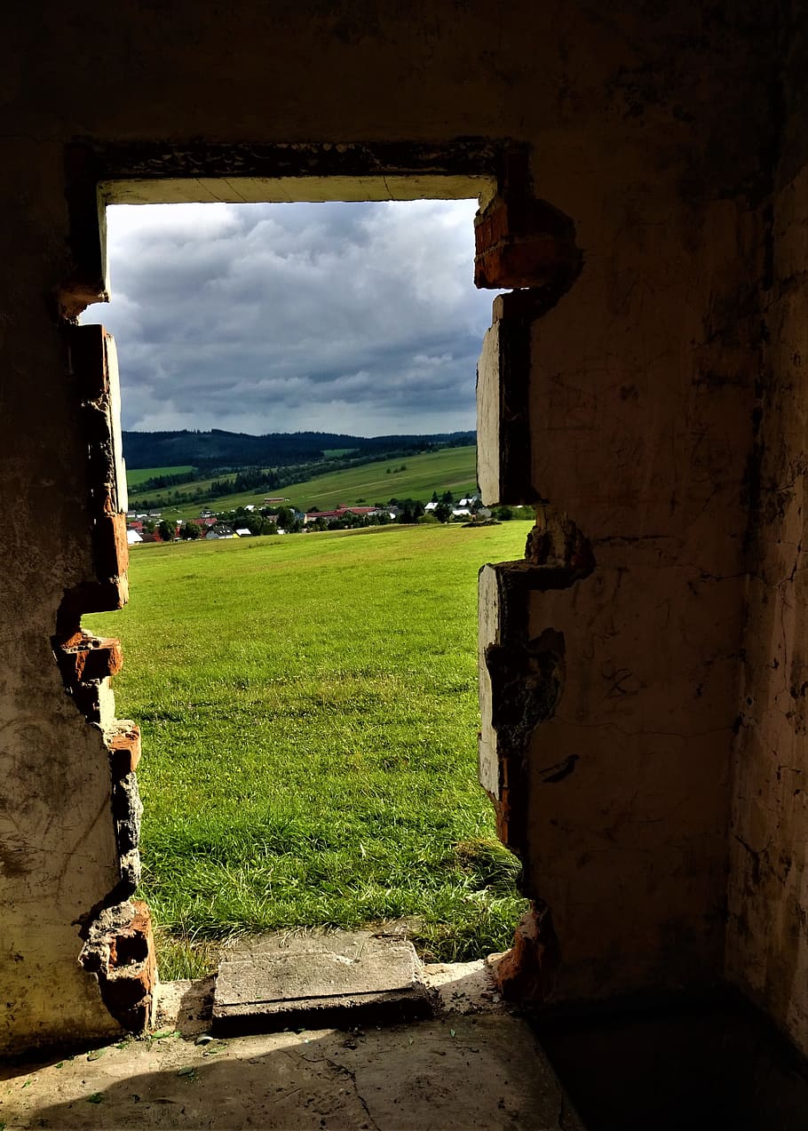 landscape, bouda, slovakia, dark, cloud - sky, architecture HD wallpaper