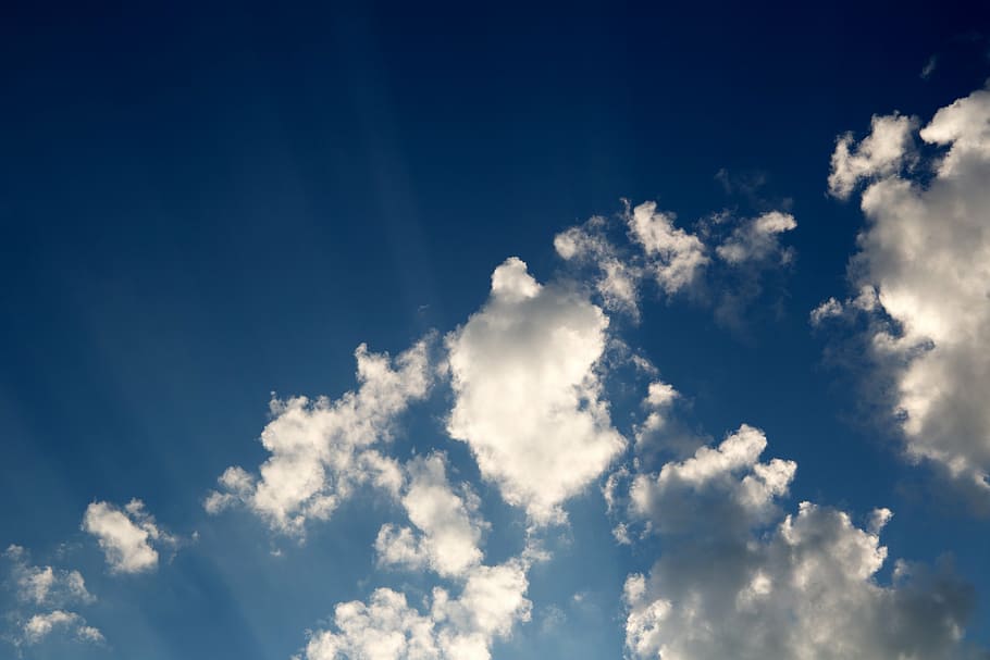 clouds, nature, sky, summer, sunlight, cloud - sky, backgrounds HD wallpaper