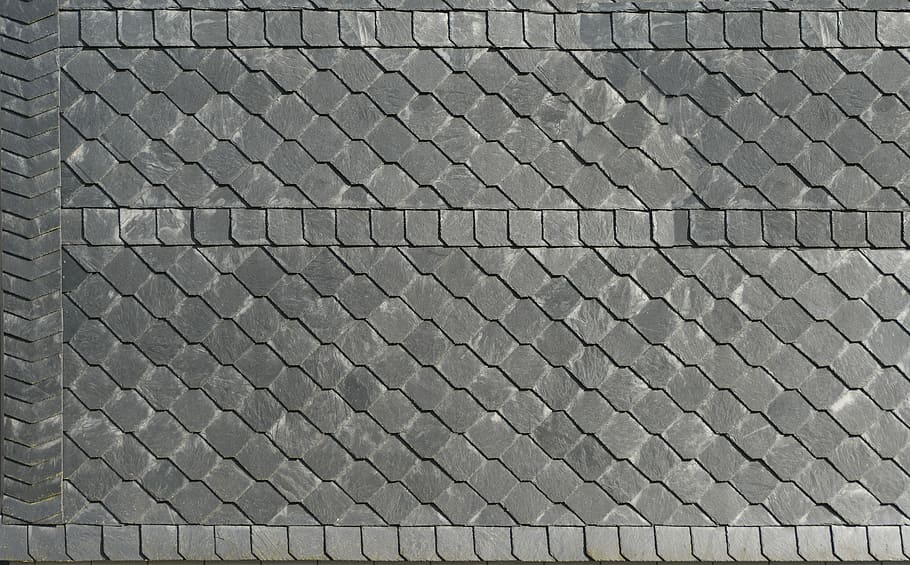 aerial photography of gray brick ground, shingle, facade, slate HD wallpaper