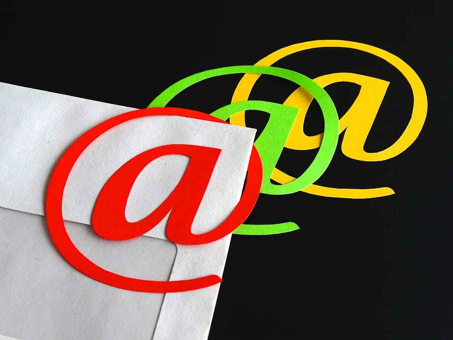 three @ texts, spider monkey, email, letters, electronic letter HD wallpaper