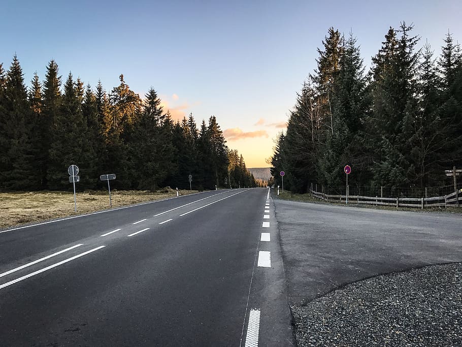 Road, Away, Mountain, Landscape, Asphalt, nature, just, pavement HD wallpaper