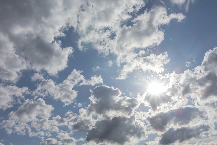 clouds, sky, cloud formation, blue, clouds form, nature, bright HD wallpaper