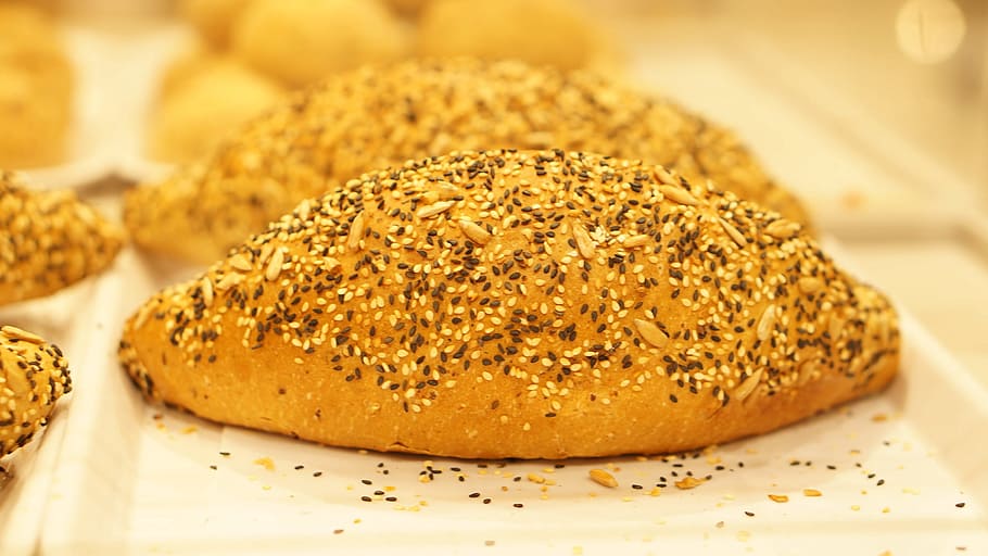Bakery, Bread, Cake, food, food and drink, baked, wholegrain HD wallpaper