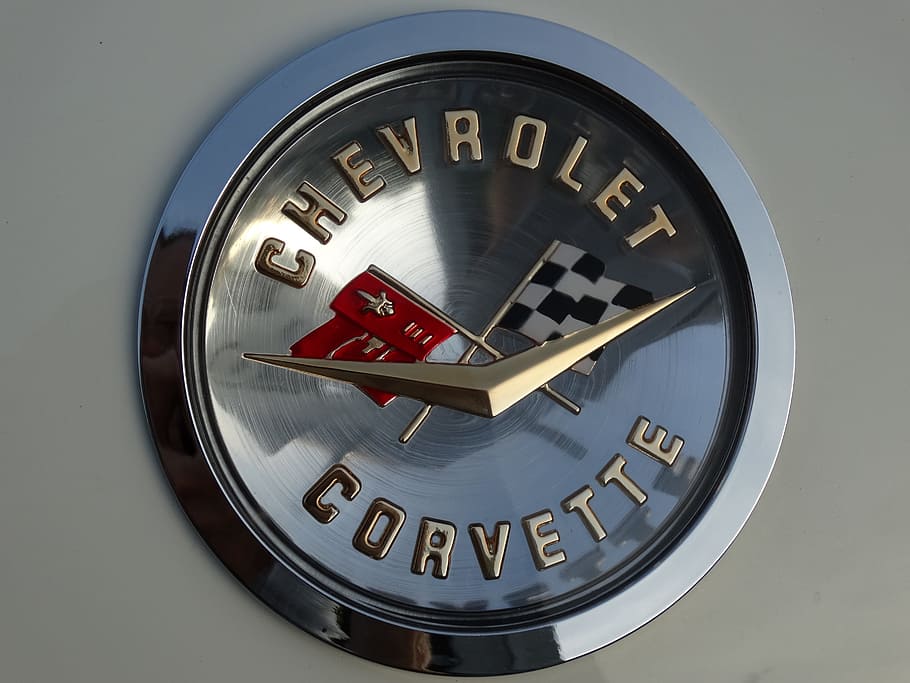 Logo, Auto, Chevrolet, Corvette, Symbol, studio shot, guidance HD wallpaper