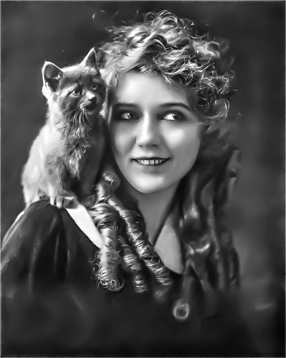 mary pickford - female, portrait, silent screen, hollywood actress, HD wallpaper