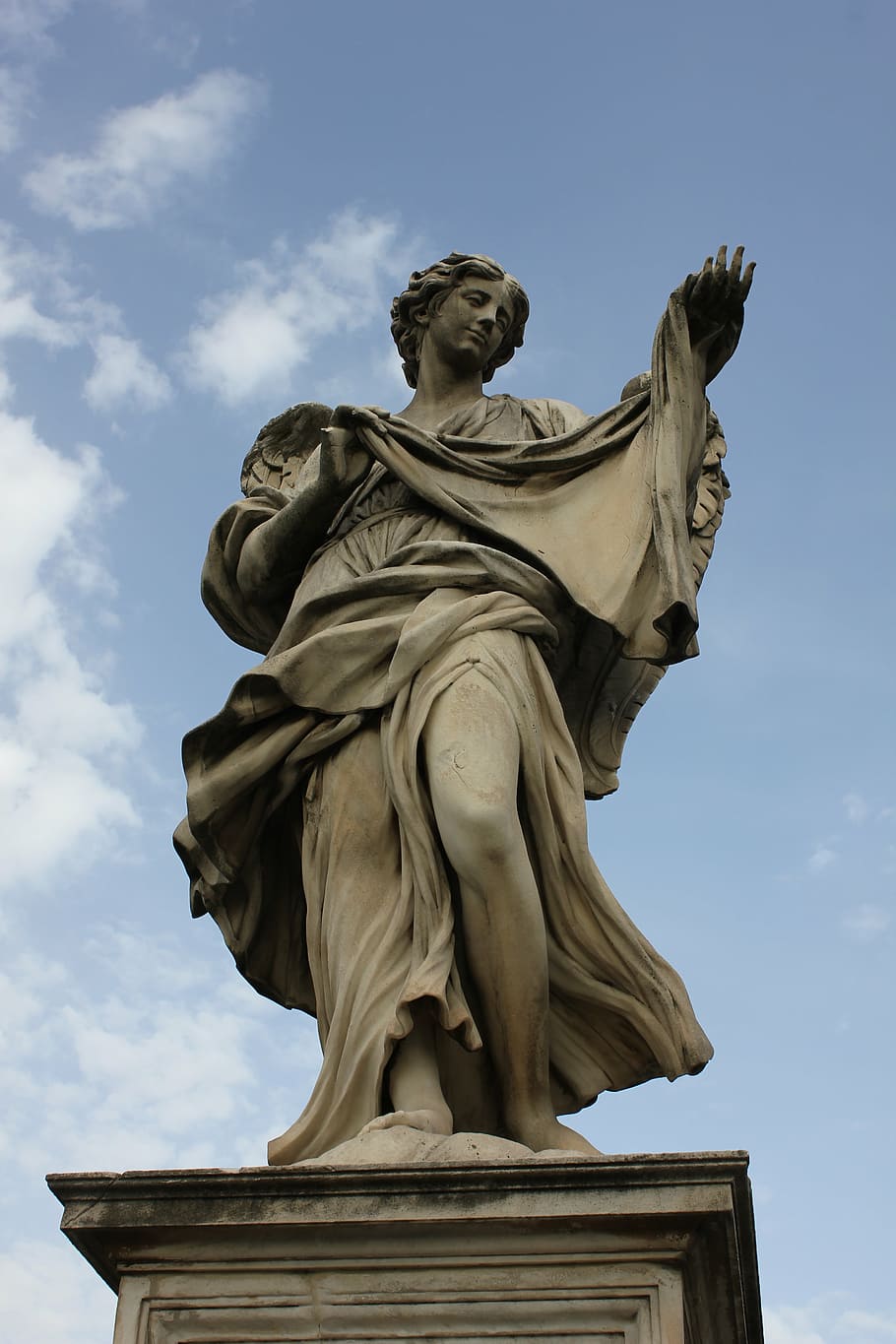 statue, expression, marble, angel, character, foot, rome, sculpture HD wallpaper