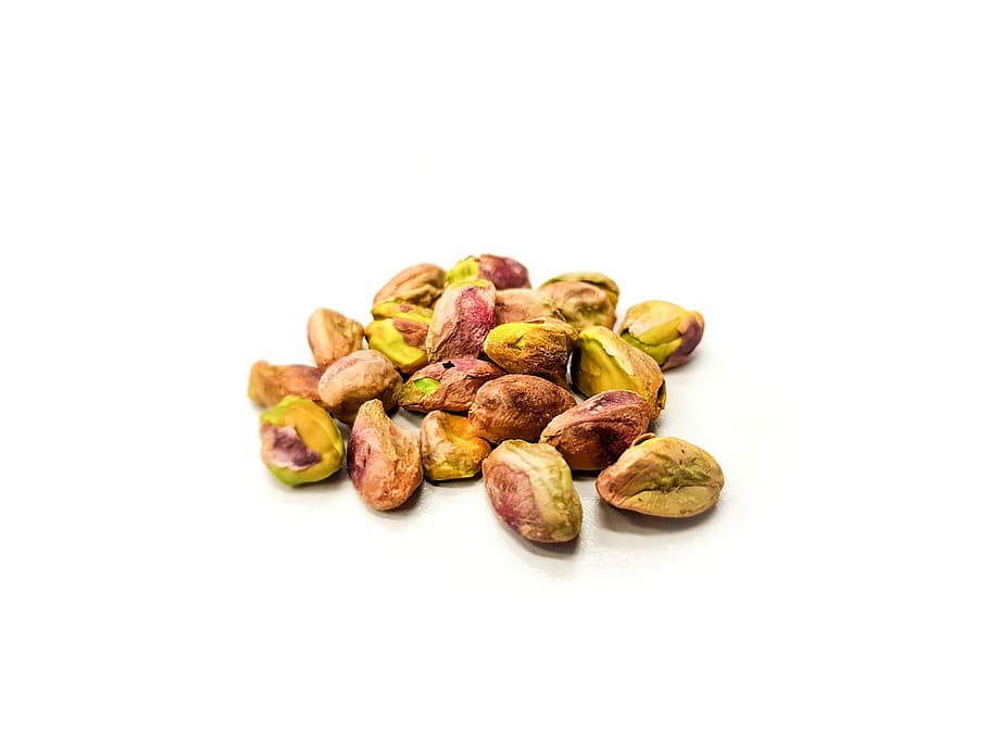 photo of nuts on white background, seed, food, dry, healthy, snack, HD wallpaper