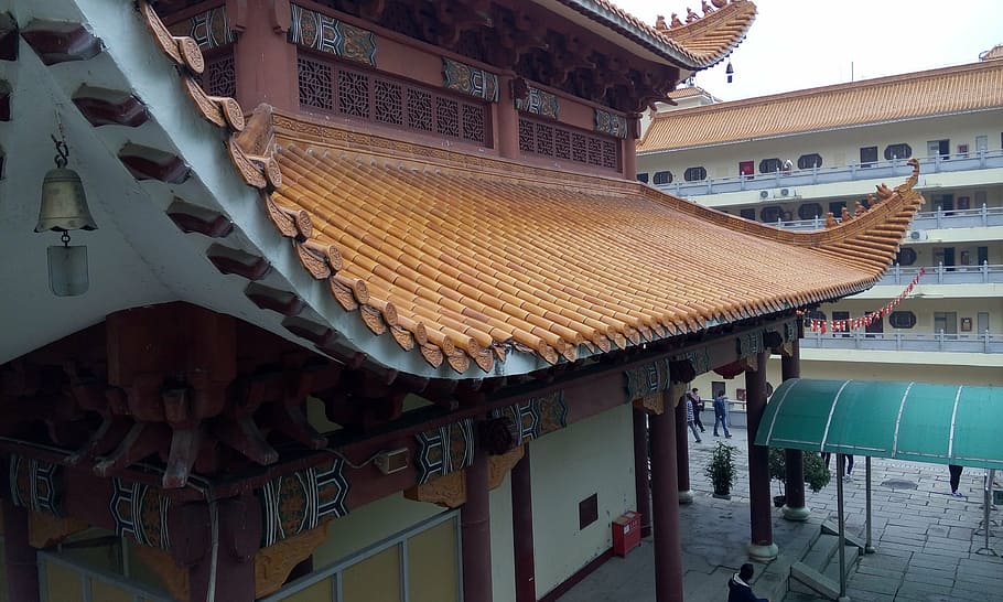 temple, building, classical, eaves, china wind, architecture HD wallpaper