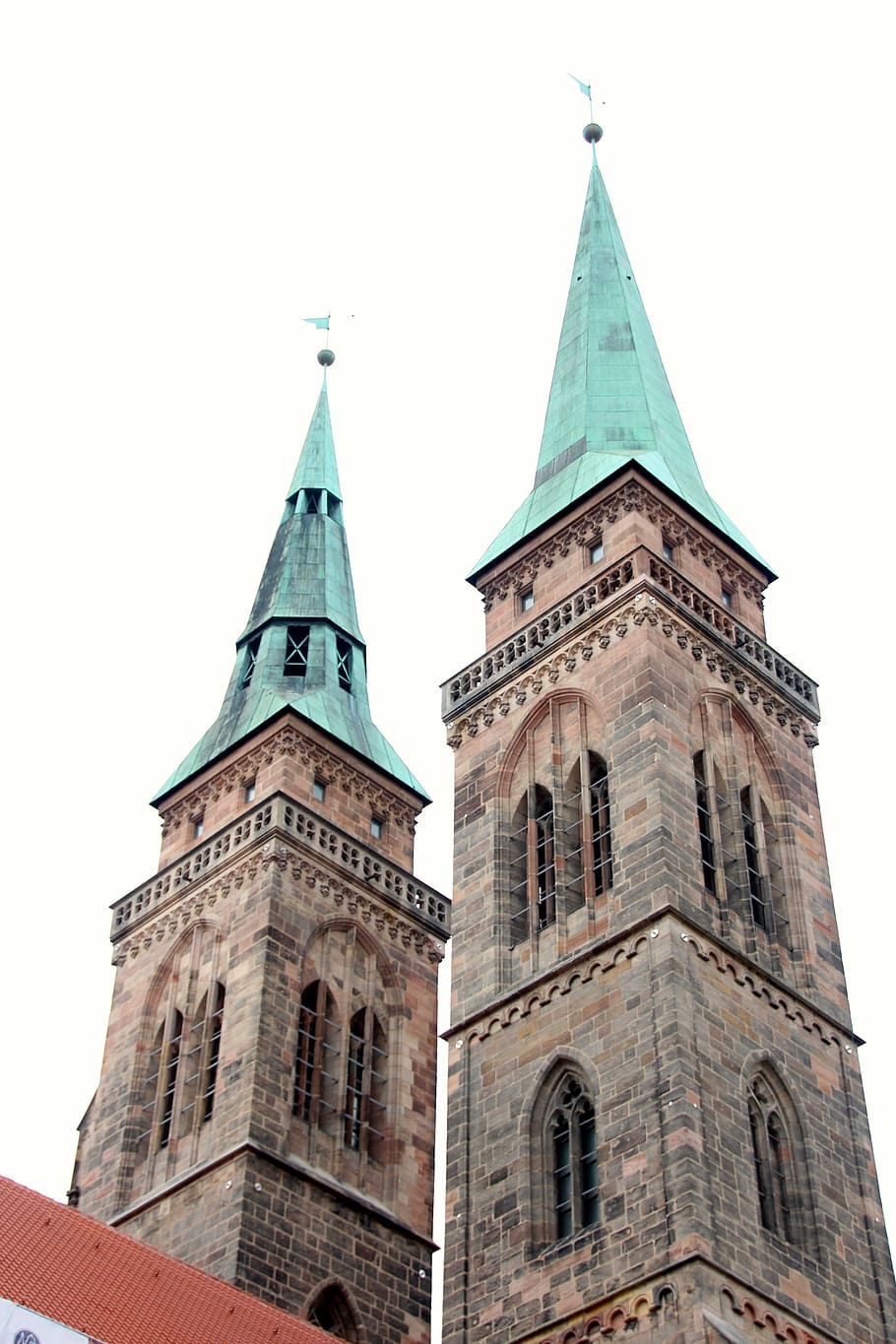facade, old town, nuremberg, architecture, church, real estate HD wallpaper