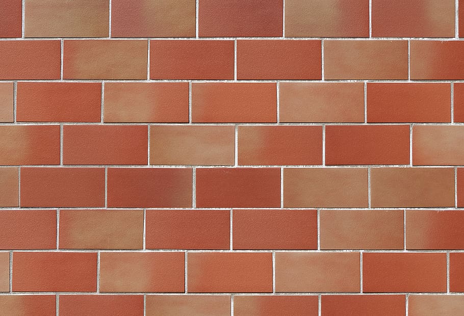 brown bricks, facade, clinker, tile, background, pattern, structure, HD wallpaper