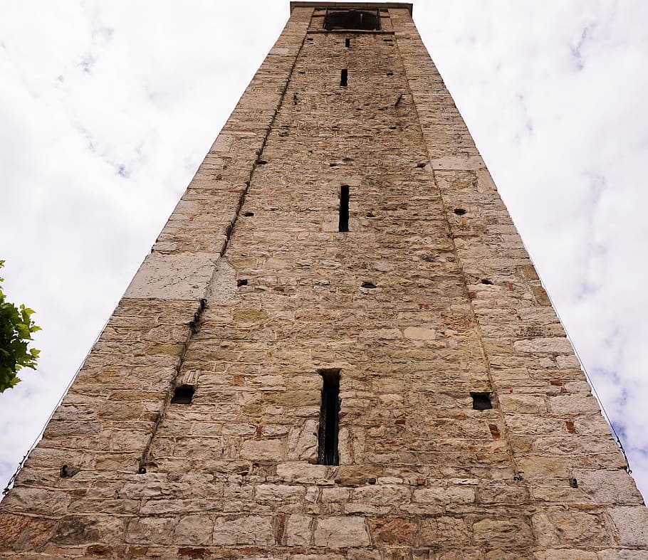 tower, stone, building, wall, high, view, architecture, historically HD wallpaper