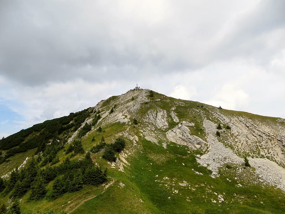 translucent mountaintop, summit, ammergau mountains, sky, cloud - sky HD wallpaper