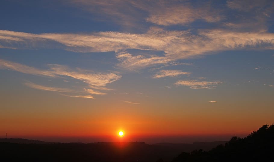 sunset, evening, nature, sky, scenics - nature, beauty in nature HD wallpaper