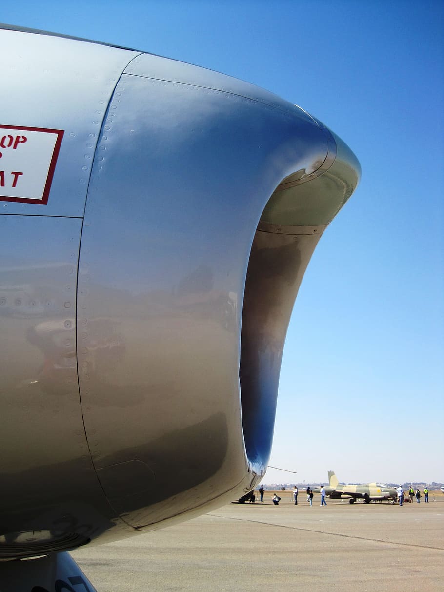 Aircraft, Jet, Fighter, Nose, engine intake, opening, round