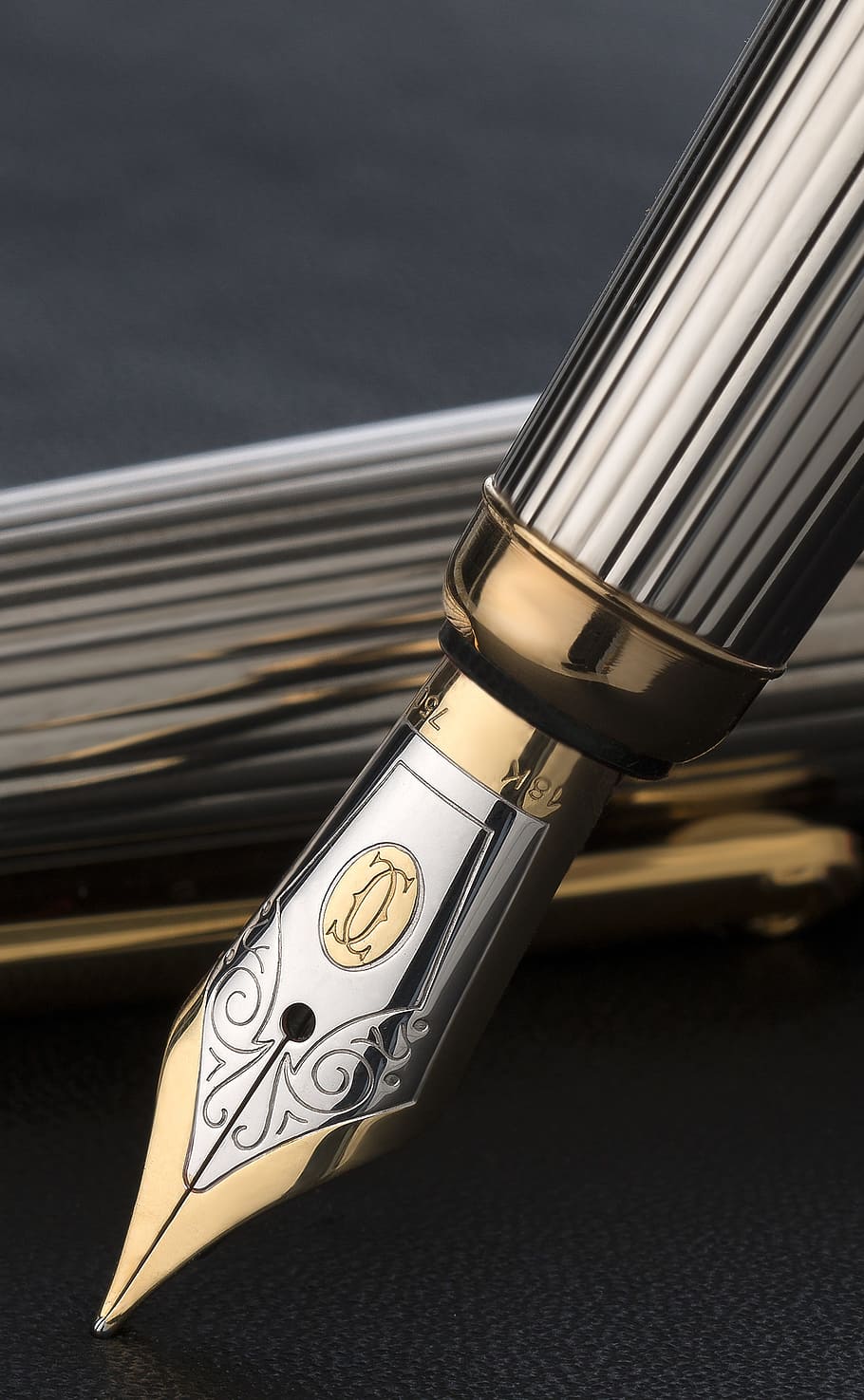 2-tone fountain pen, writing, executive, close-up, no people HD wallpaper