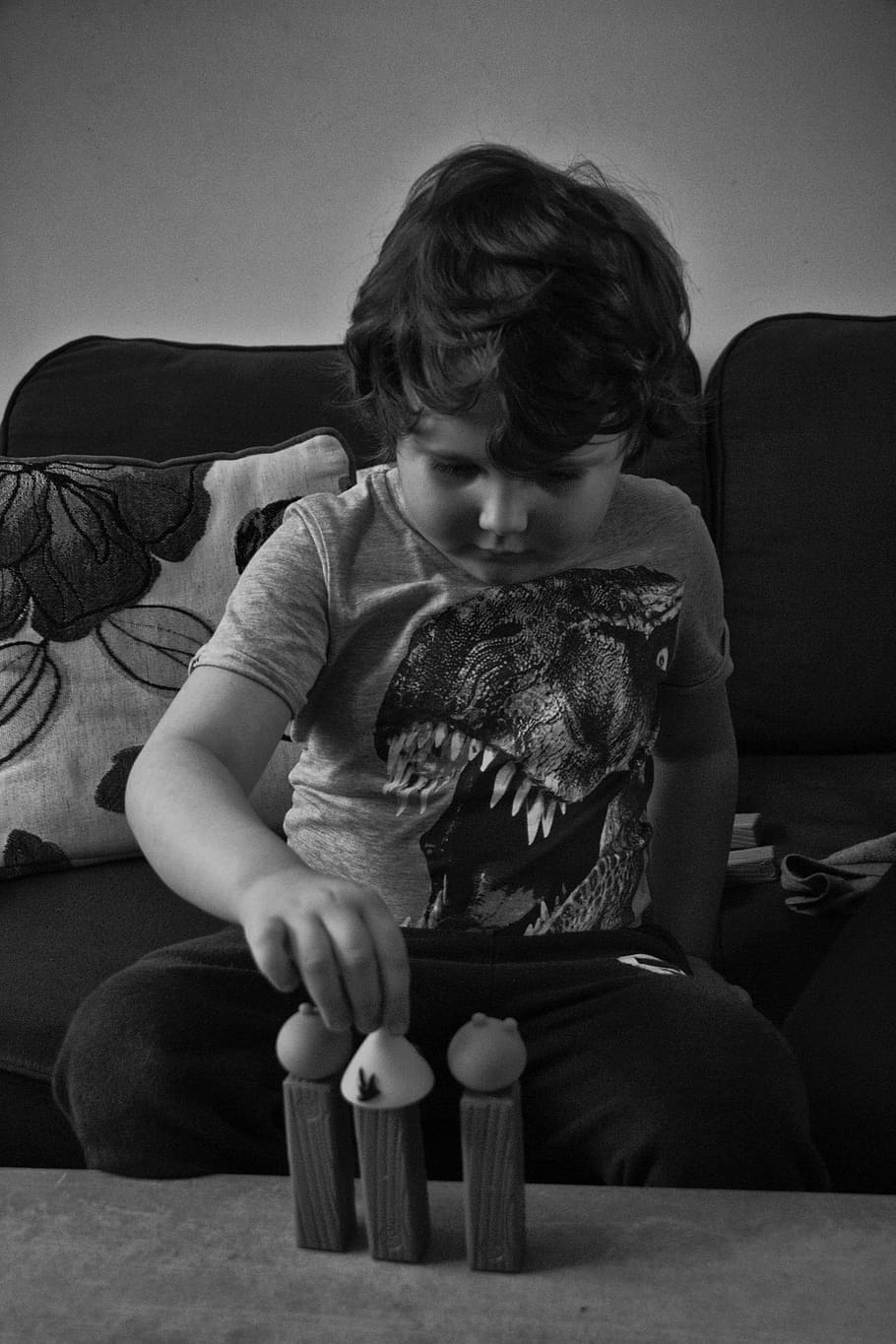 Boy, Play, Toy, sitting, childhood, indoors, children only HD wallpaper