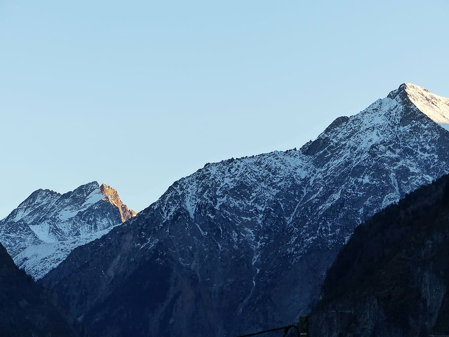 climb, cold, daylight, high, hike, ice, icy, landscape, mountain HD wallpaper