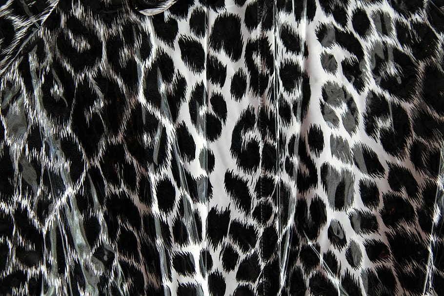 leopard pattern, black and white, fake, plastic, jaguar, leopard print, HD wallpaper