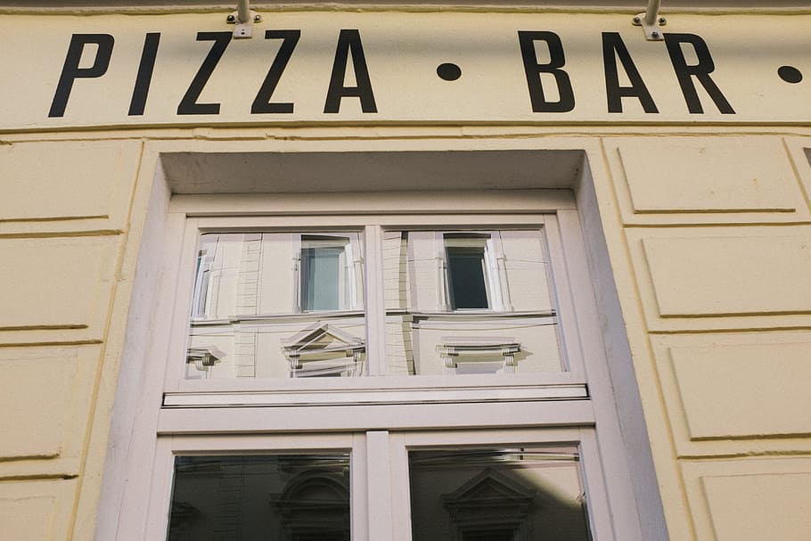 Pizza Bar sign, other, building Exterior, facade, architecture HD wallpaper