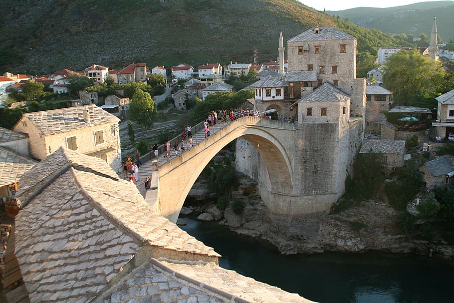 Old Bridge, Mostar, Ottoman, ottoman bridge, bosnia and herzegovina, HD wallpaper