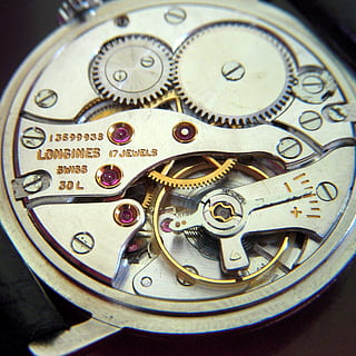 close-up Longines 13599938 skeleton watch, clockwork, movement HD wallpaper