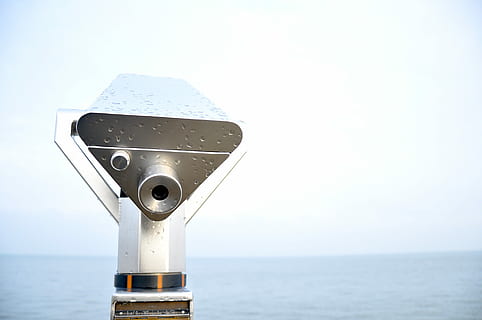 gray and white camera during day ime, machine, ocean, binoculars HD wallpaper