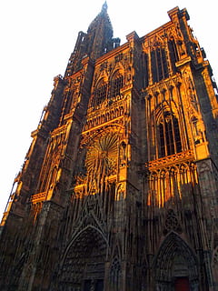 Strasbourg, Cathedral, Cathedral, Architecture, history, low angle view HD wallpaper
