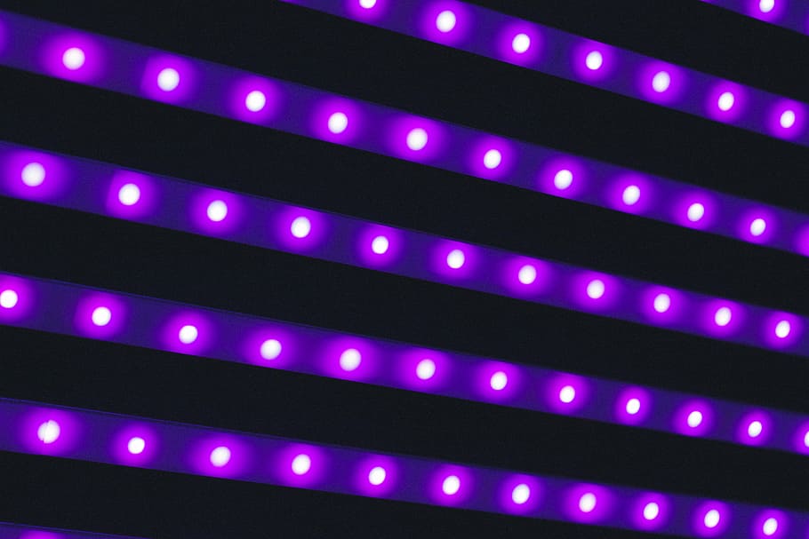 photo of purple LED light, purple lights are turned on, strip, HD wallpaper