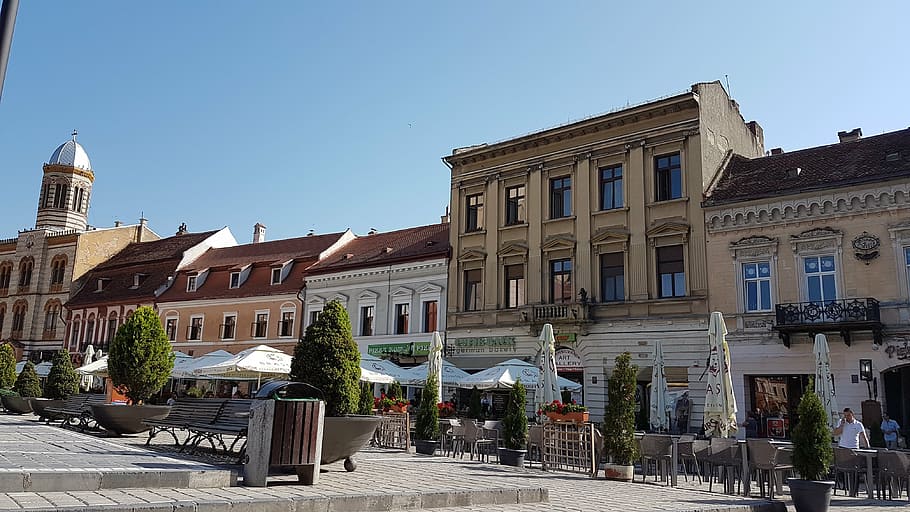 brasov, imagine, ansamblu, architecture, europe, famous Place HD wallpaper