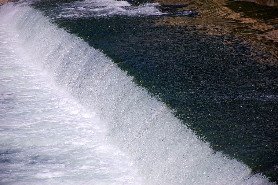 river, water, flow, fluent, waters, level, beauty in nature HD wallpaper