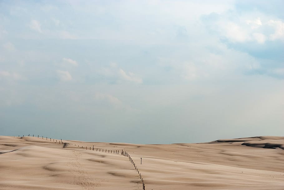 Dunes 1, landscape photo of desert, sand, beach, cloud, cloud - sky HD wallpaper