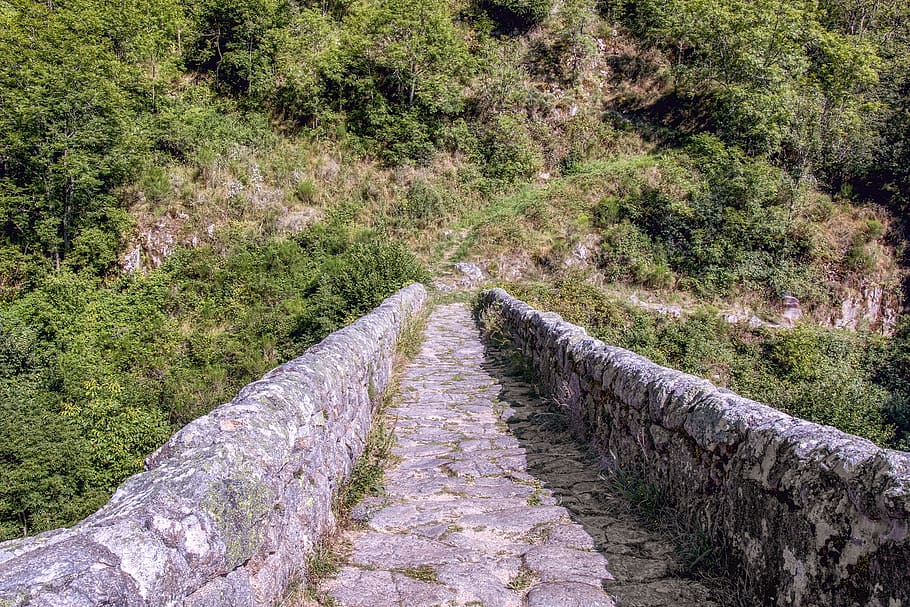 bridge, devil, chalencon, auvergne, devil's bridge, ancient monument HD wallpaper