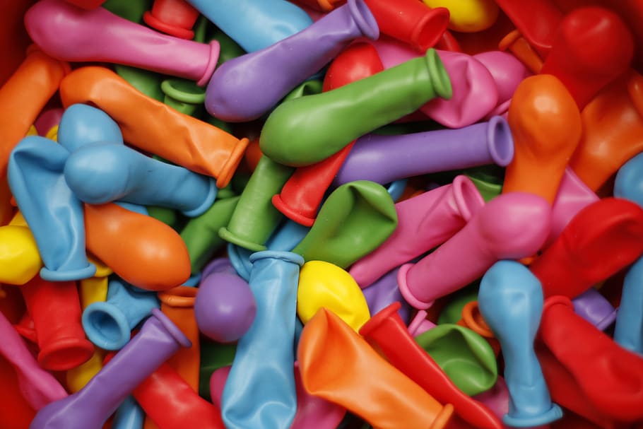 balloon, empty, bubble, colorful, decoration, multi colored HD wallpaper