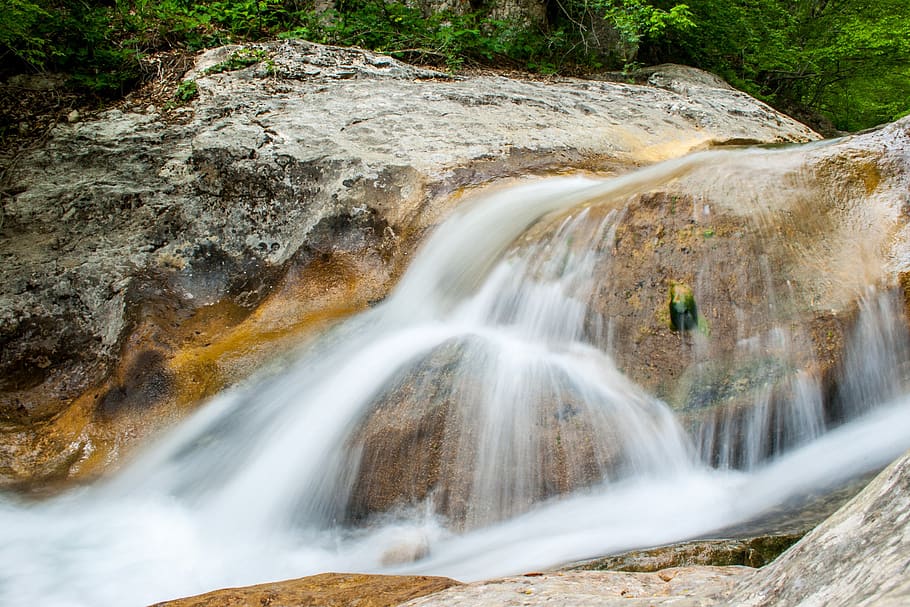 nature, water, waterfall, river, scenics - nature, long exposure HD wallpaper